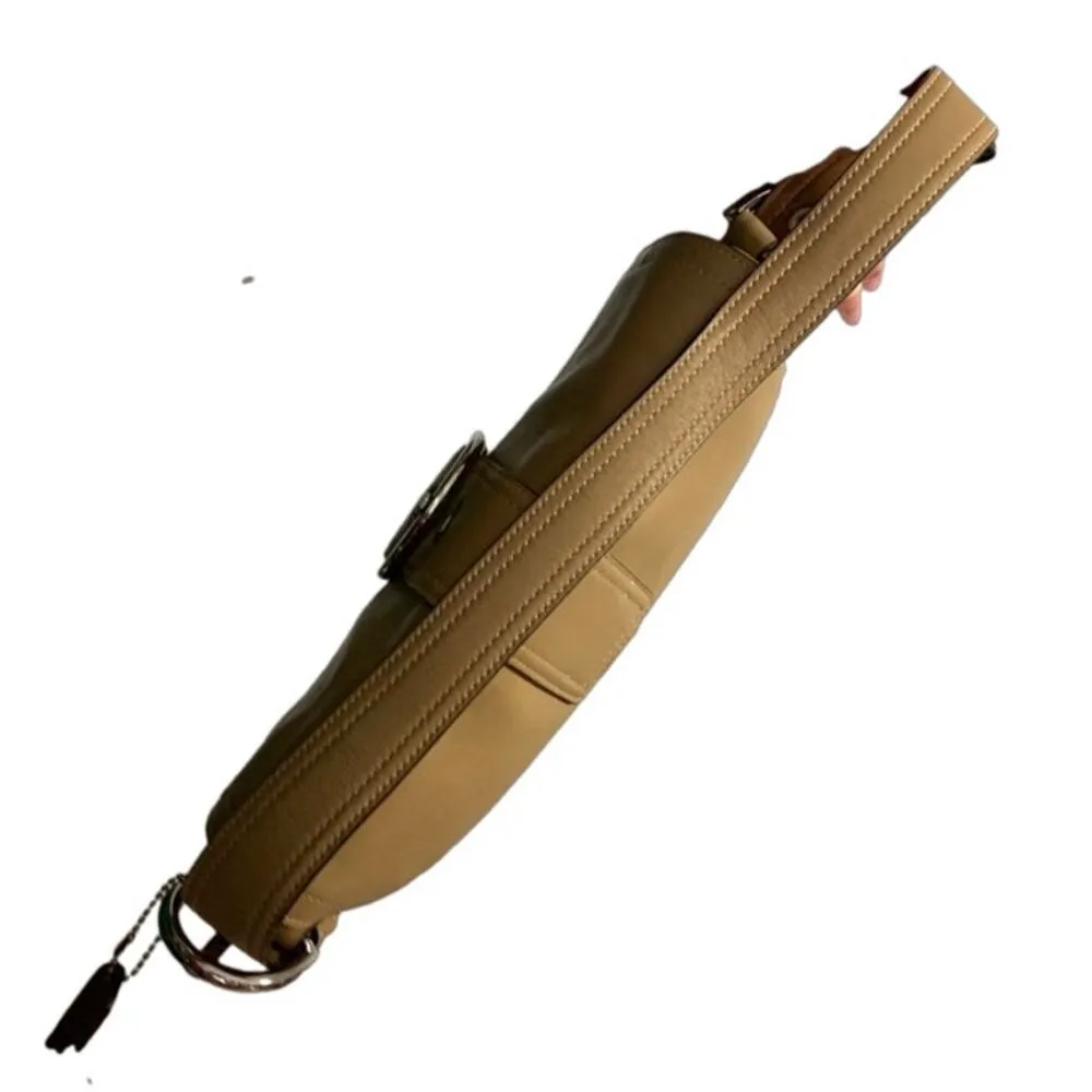 Vintage COACH Y2k Soho Saddle Tan Flap Shoulder Bag - Image 8