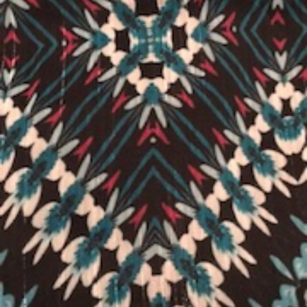 White House Black Market Chevron Dress Blue - Image 8