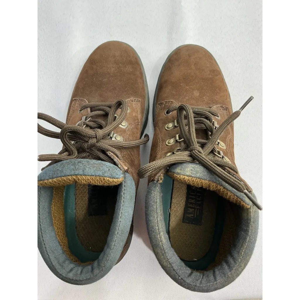Womans American Eagle Hampton Hiking Boots 7 Brown Lace Up Ankle Height - Image 6