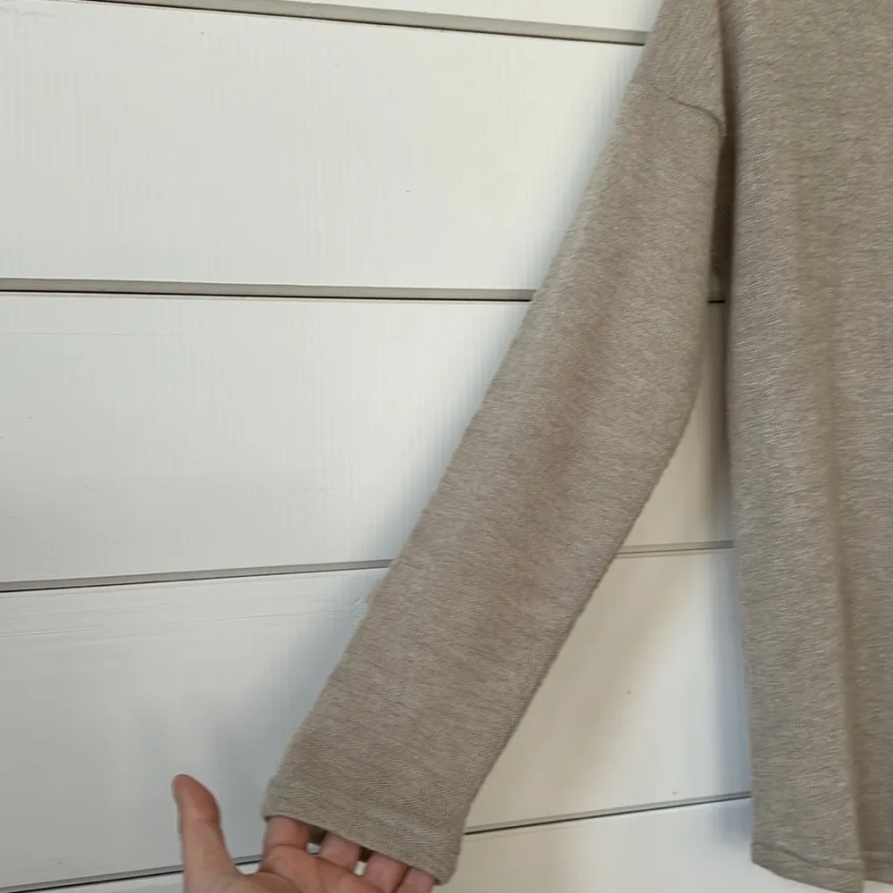 Soft Surroundings Valentina Zip Sweater Stone M - Image 10