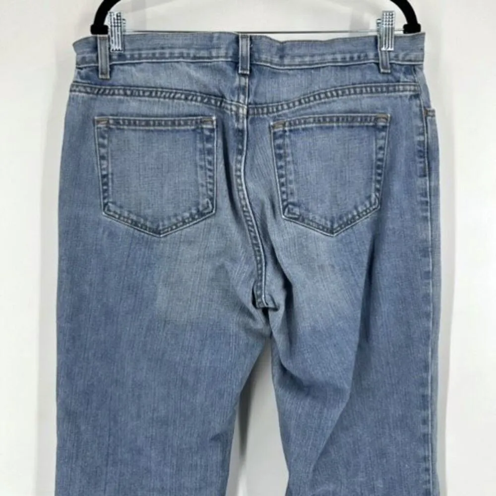 Vintage Y2K Gap Women Hi Rise Straight Leg Jeans Blue Denim Medium Wash Size 16R - Image 8