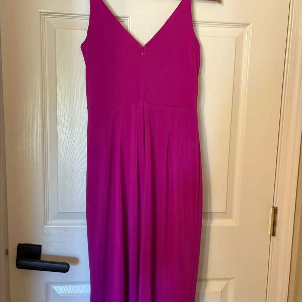 Eliza J Gathered sheath beautiful pink dress size 6 wedding guest dress - Image 10