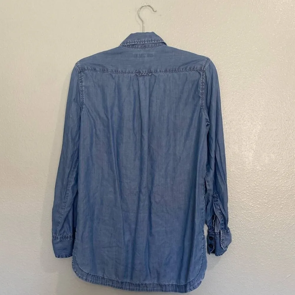 Banana Republic Parker Chambray Button Down Sz XS - Image 8