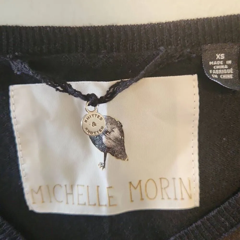 Anthropologie Knitted & Knotted Michelle Morin XS Flamingo Garden Floral Swan - Image 2