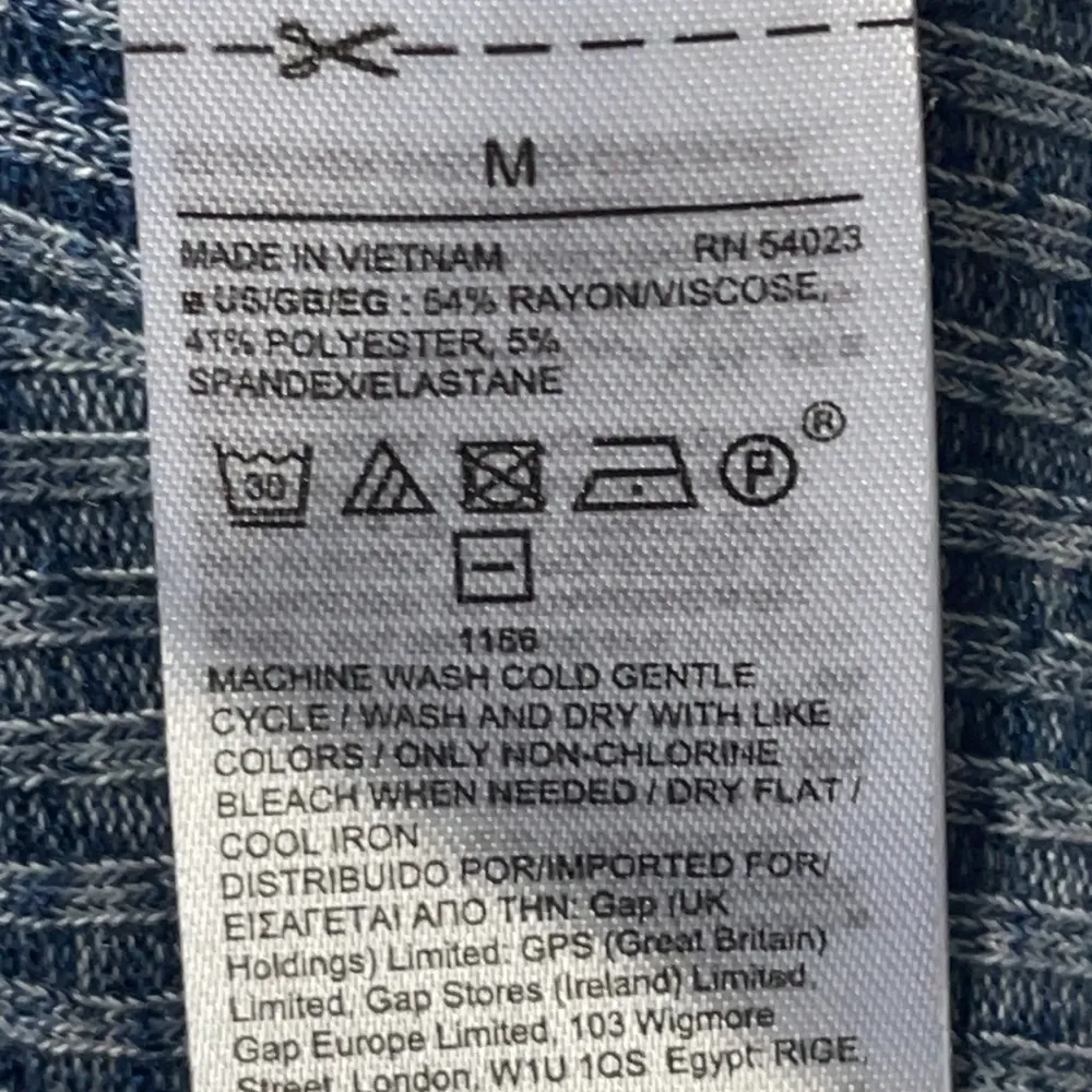 Gap Soft Blue Ribbed Midi Dress Size Medium - Image 8