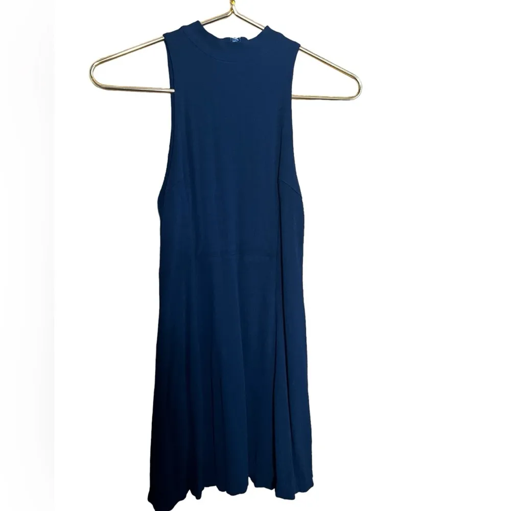 Free People Little Black Dress Cocktail with Open Keyhole Back and Zipper XS - Image 3