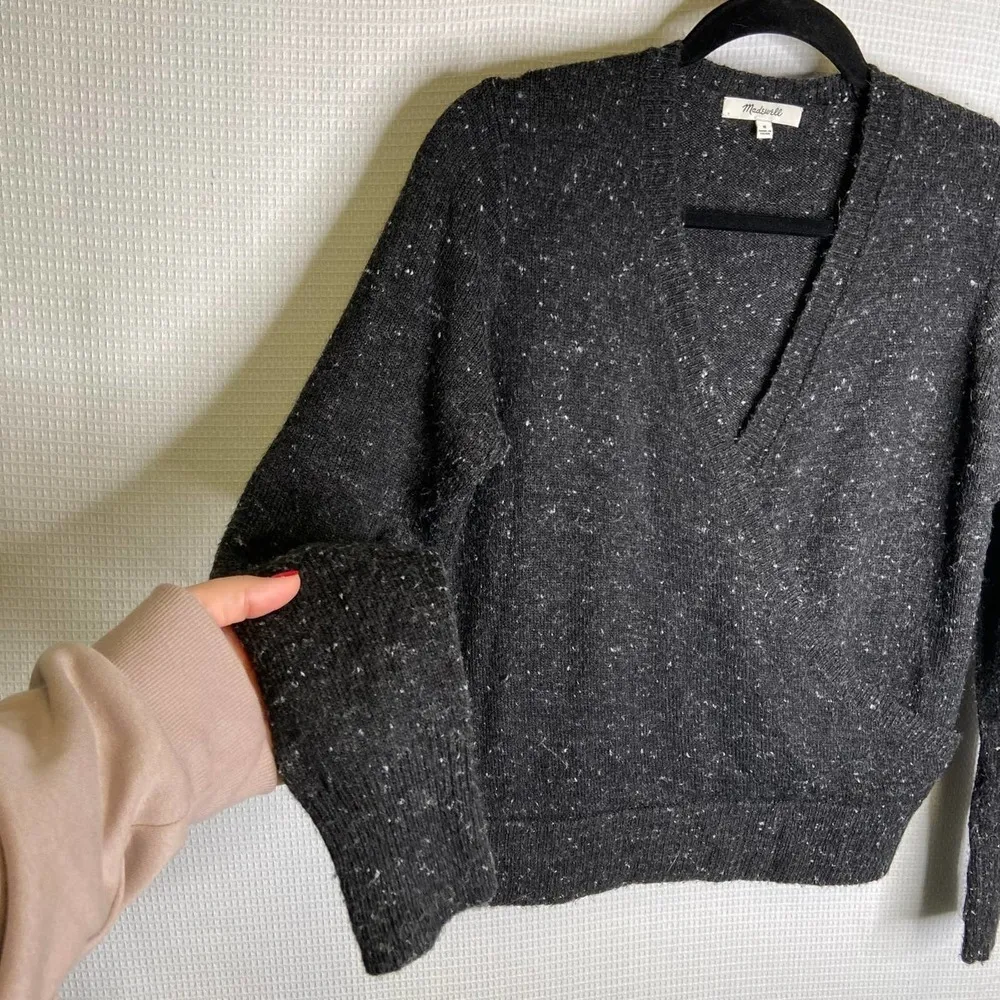 Madewell | Donegal Wrap-Front Pullover Sweater Medium‎ - Image 4