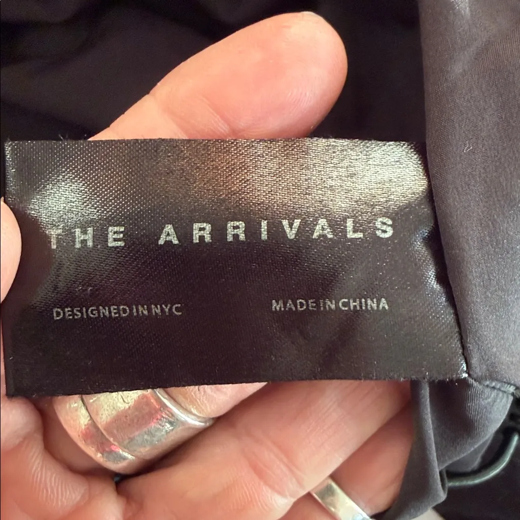 The Arrivals Black bomber Jacket size medium - Image 9