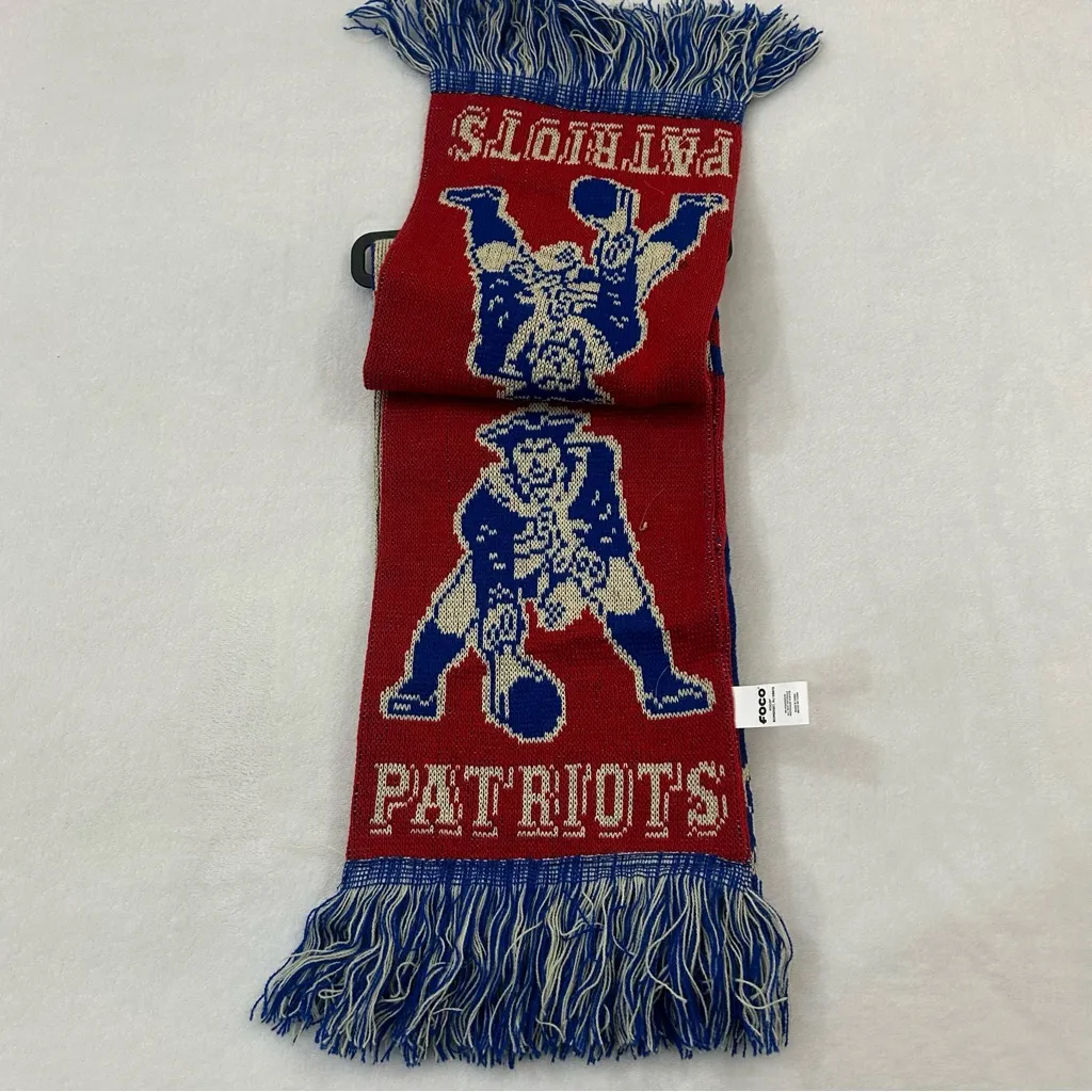 New England Pats Patriots NFL Football Retro Throwback Team FOCO Scarf Scarve - Image 5
