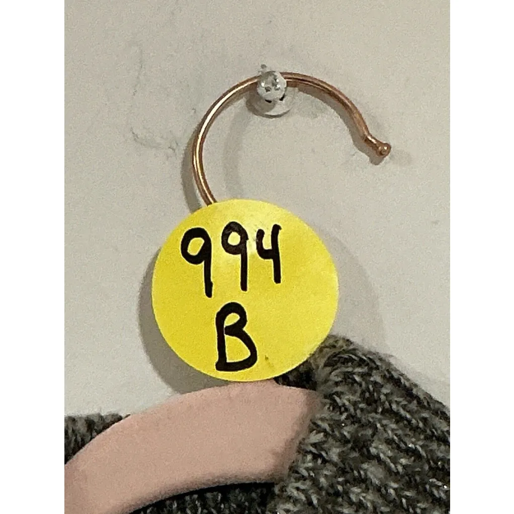 Woman’s Simply Vera Vera Wang Sweater Small Gray Black Cable Knit Mock Neck - Image 9