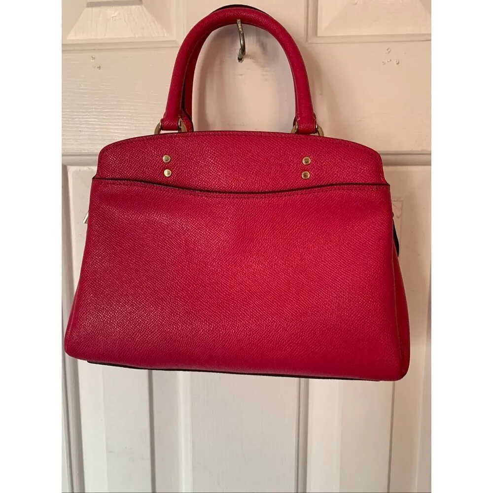 COACH Signature Mini Lillie Carryall pink and gold hardware - Image 3