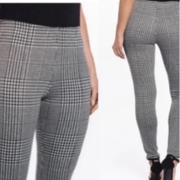 Tahari Seamed Front Houndstooth Pull On Jegging Pant Women's Size M NWT - Image 2