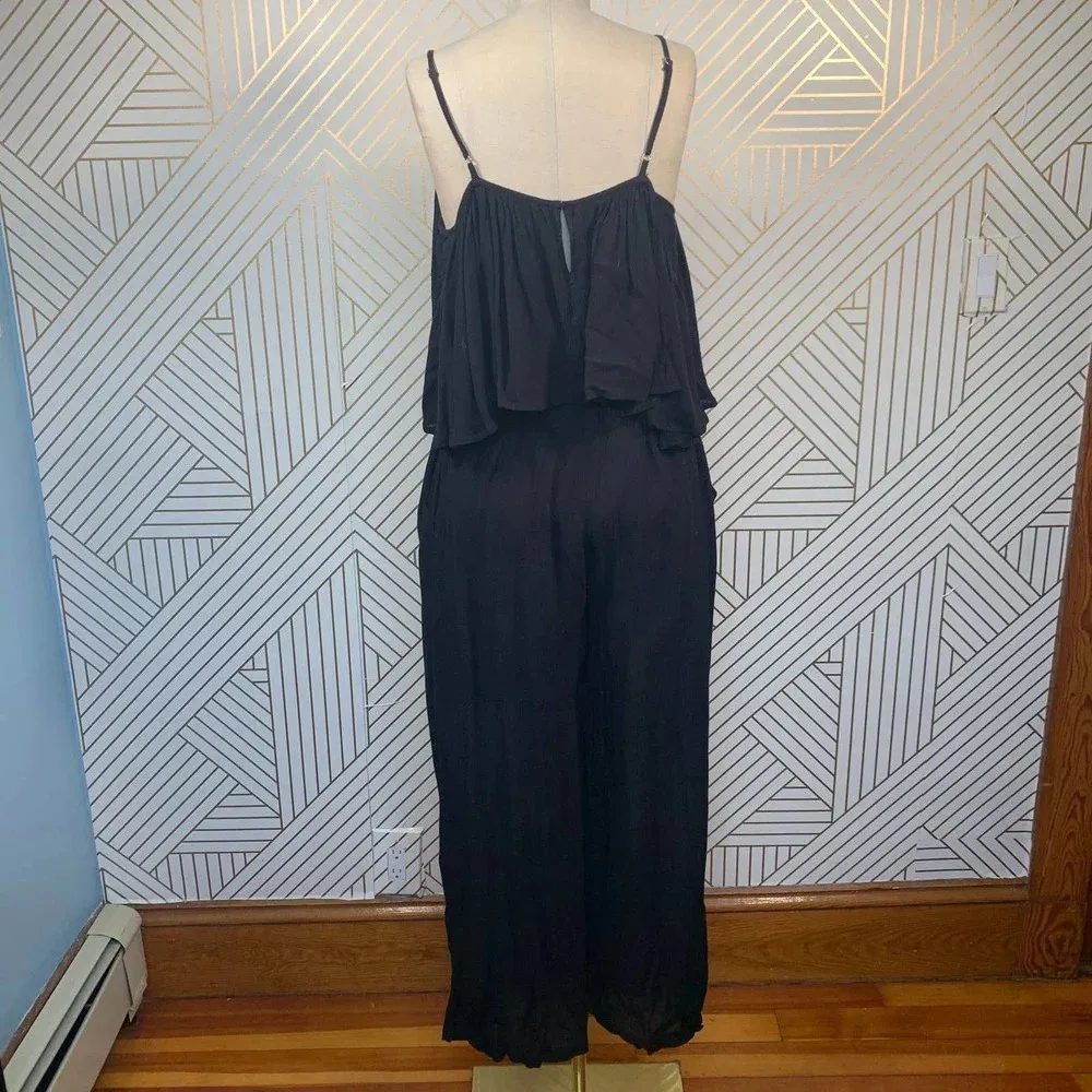 Mara Hoffman OfftheShoulder Crinkle Crepe‎ Jumpsuit - Image 9