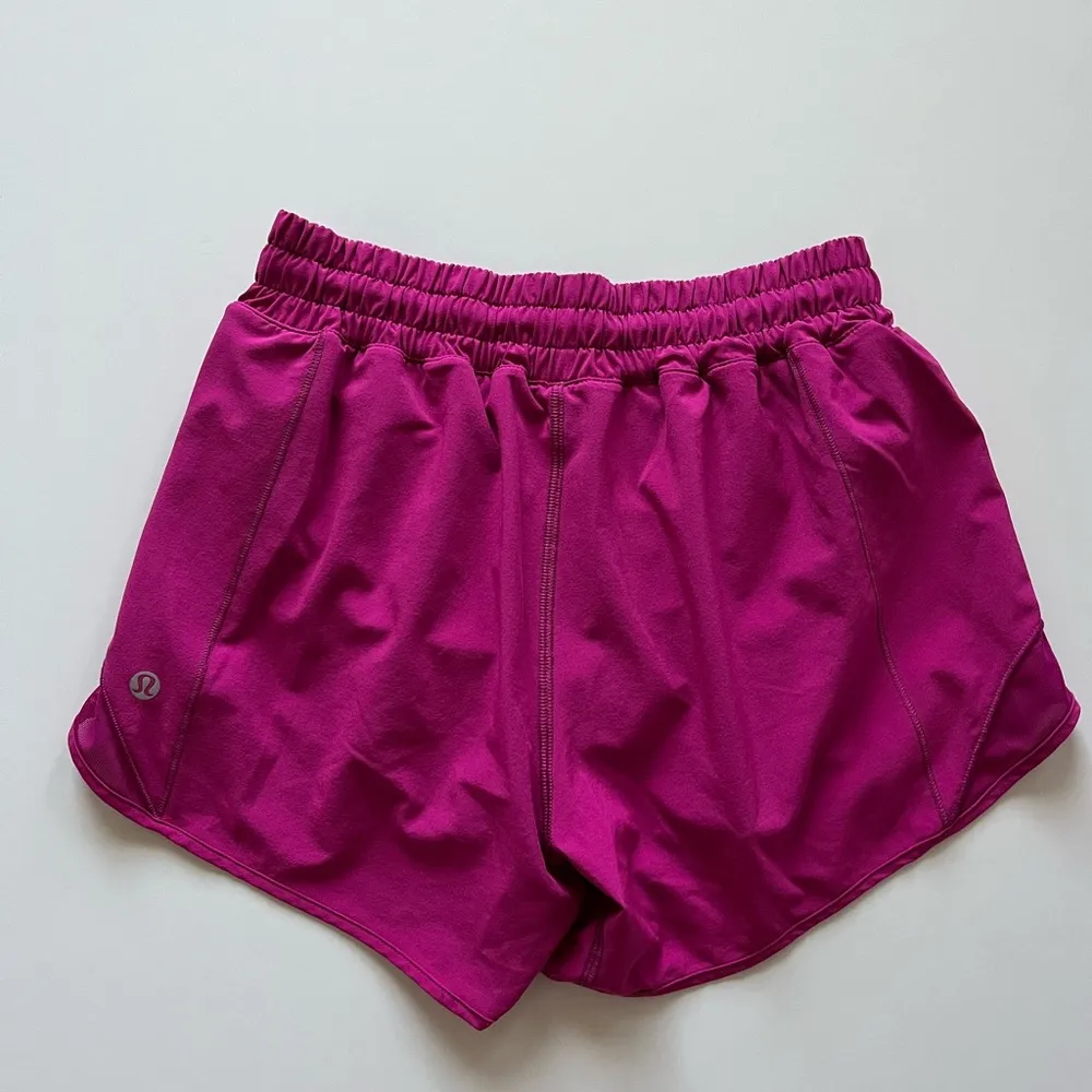 lululemon athletica Hotty Hot Short II Long 4” Ripened Raspberry-Size 4 - Image 2