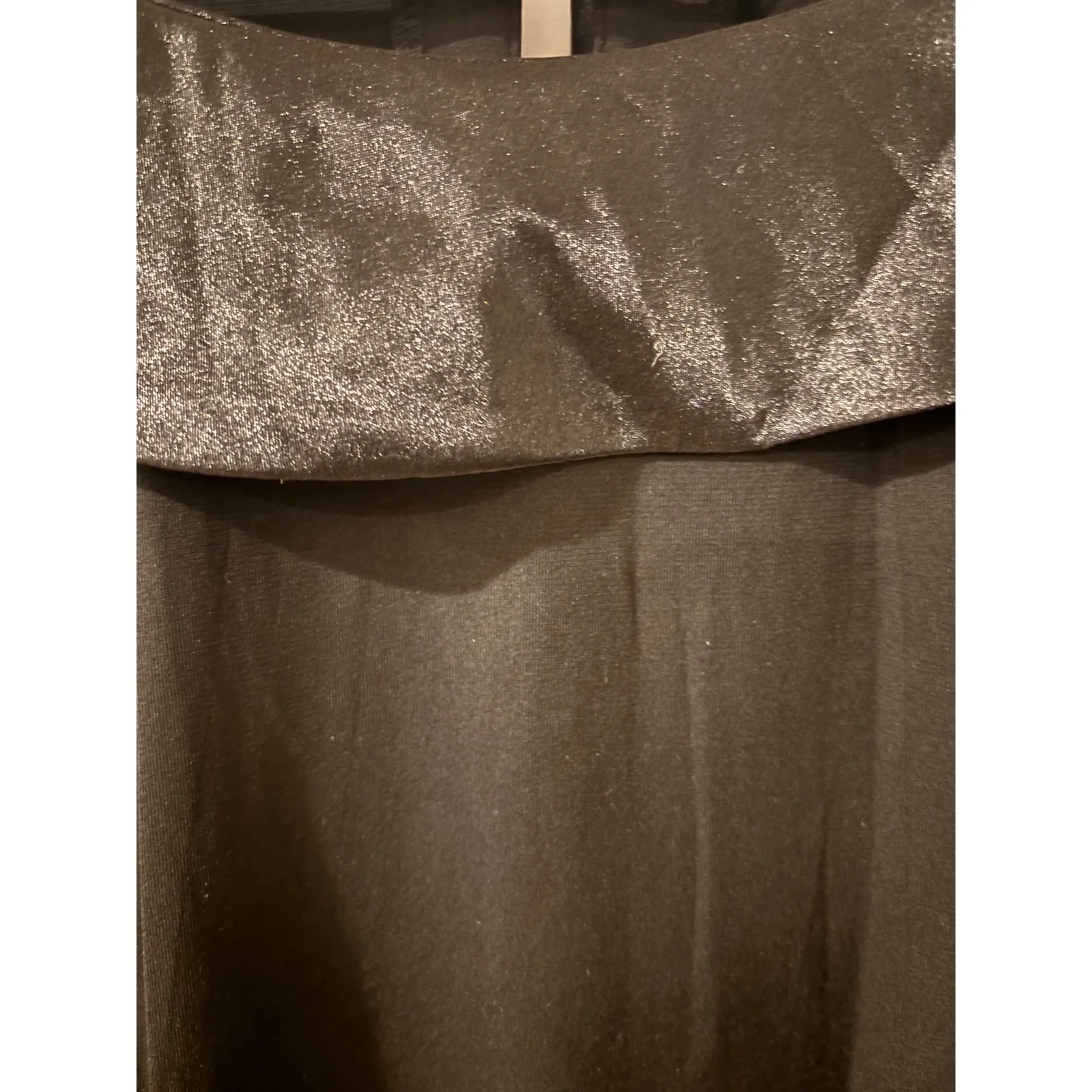 Nine West Black Short Sleeve Top Boat Collar Women's Size L Party Business - Image 3