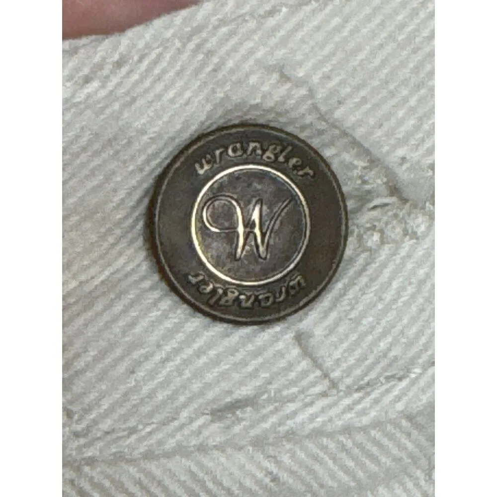 NWT Vintage Wrangler high waisted Jeans for Women stone color 32 waist - Image 10