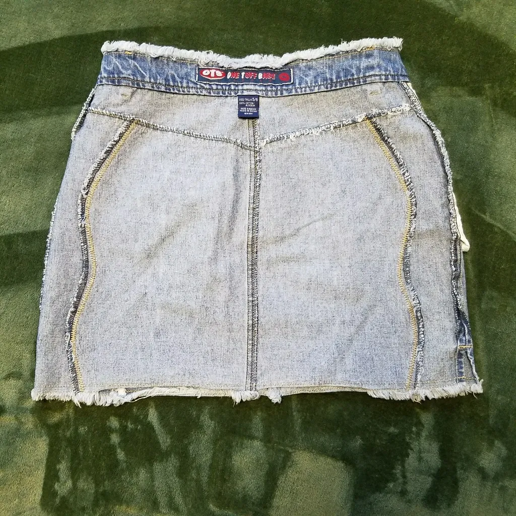 One Tuff Babe Womens Denim Skirt 5/6 Blue Size undefined - Image 5