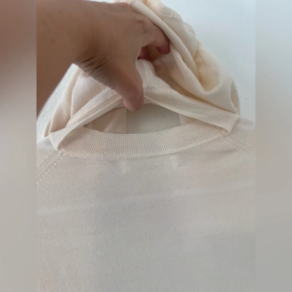 Robert Rodriguez Lightweight Wool Hoodie Button Arm Details Coastal Oversized SM - Image 5