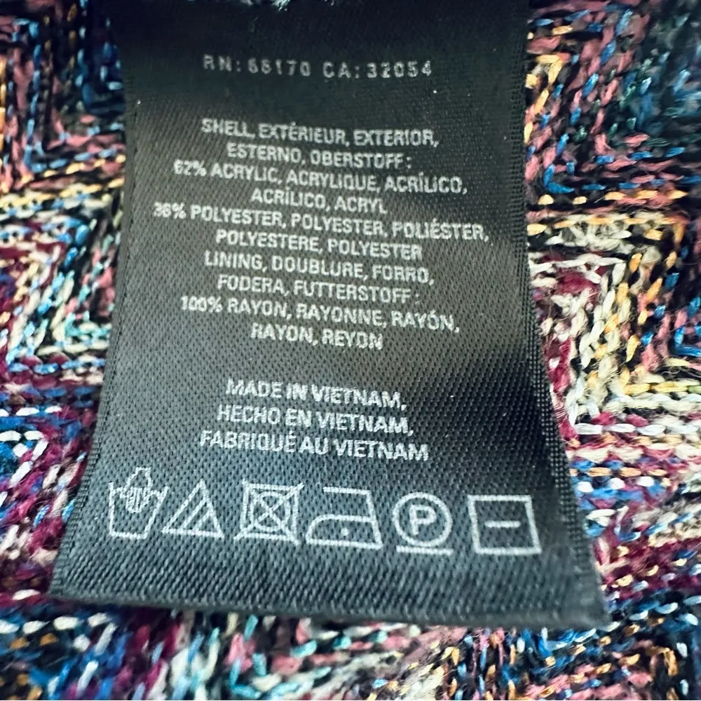 Maeve Anthropologie Westwater Knit Dress Colorful Chevron Print Size XS - Image 7