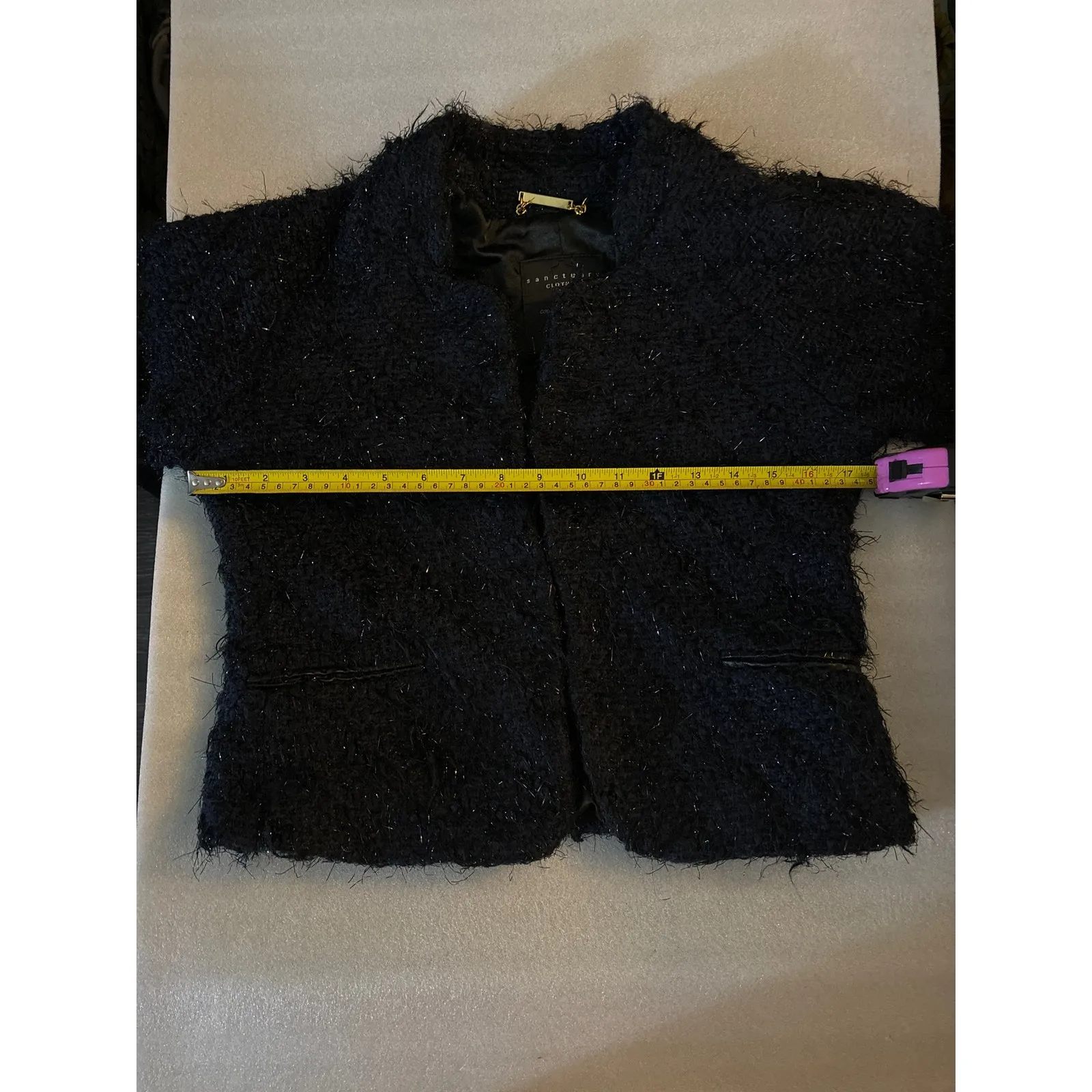 Sanctuary Clothing Couture Inspired Fringe Jacket S Classic Preppy Holiday Party - Image 10