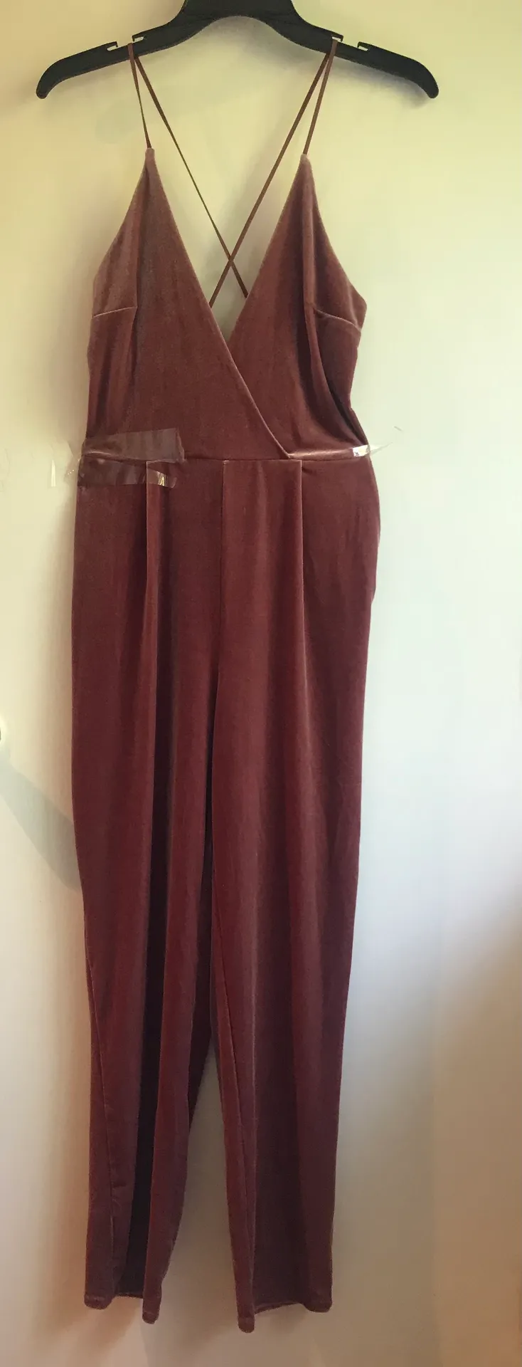 Mauve Velvet Jumpsuit - Image 2
