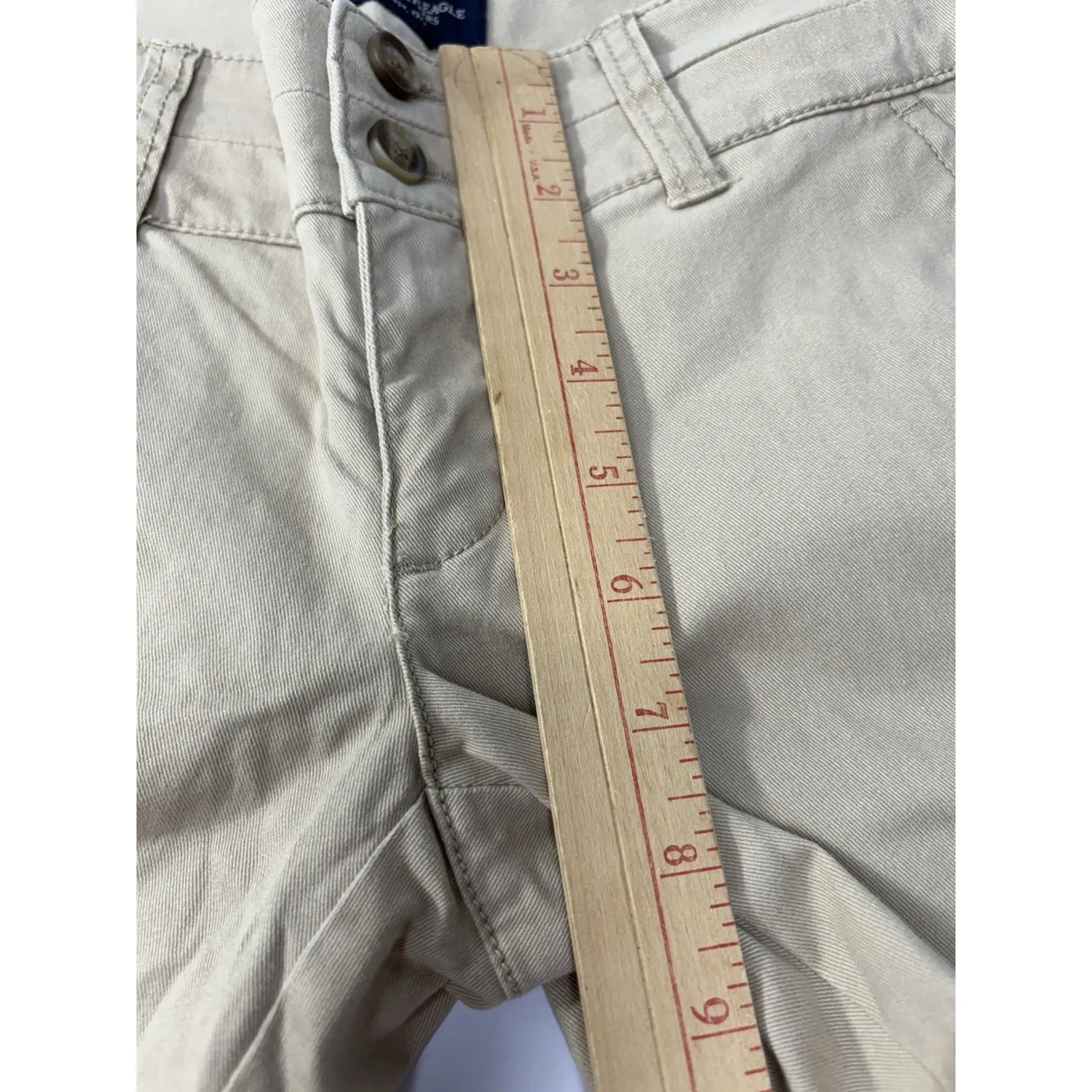American Eagle Women's Pants Beige Stretch‎ Dress pant Trousers 32/27 - Image 7