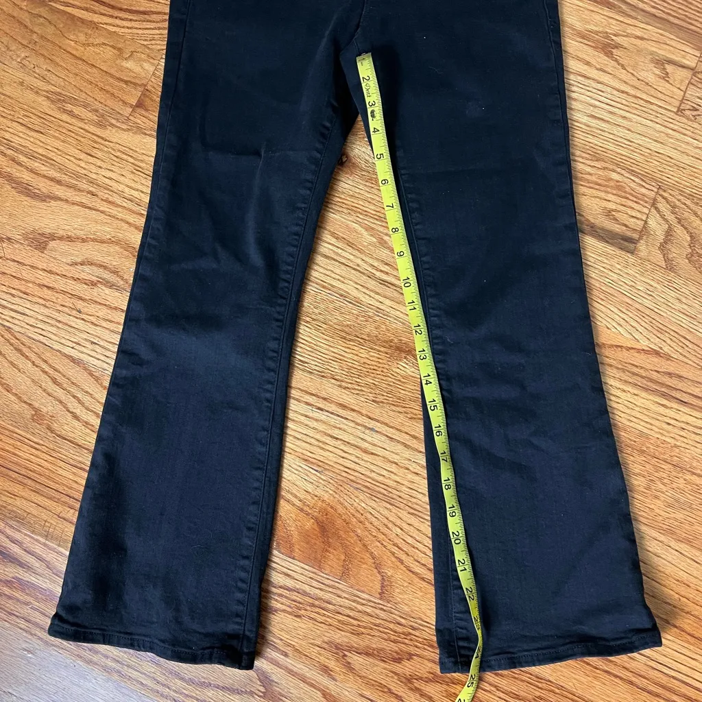 Frame Denim Black Mini Boot Crop Jeans - Image 8