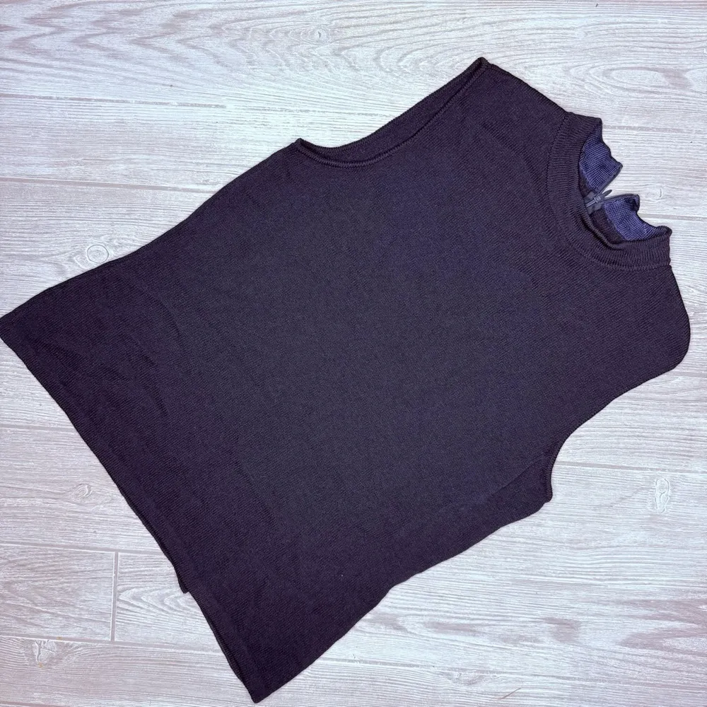 Vintage St. John’s 2 piece knit blue tank top / pant set sz medium shirt 10 pant - Image 3