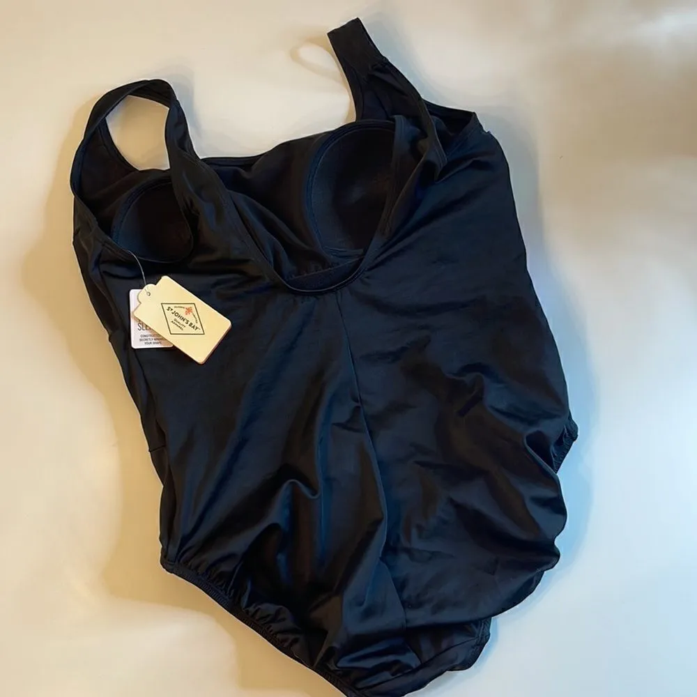St John’s Bay one piece swim suit.  Size 14. Secretly Slender. NWT. - Image 2