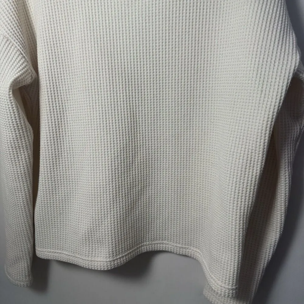 Columbia Turtle Neck Waffle Knit Pullover Top Hiking Outdoors Gorpcore L - Image 6
