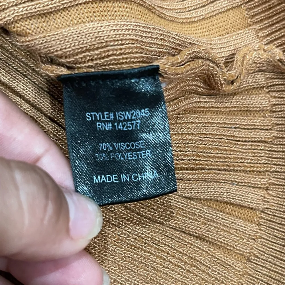 Iris  Tan Ribbed Knitwear - Image 2