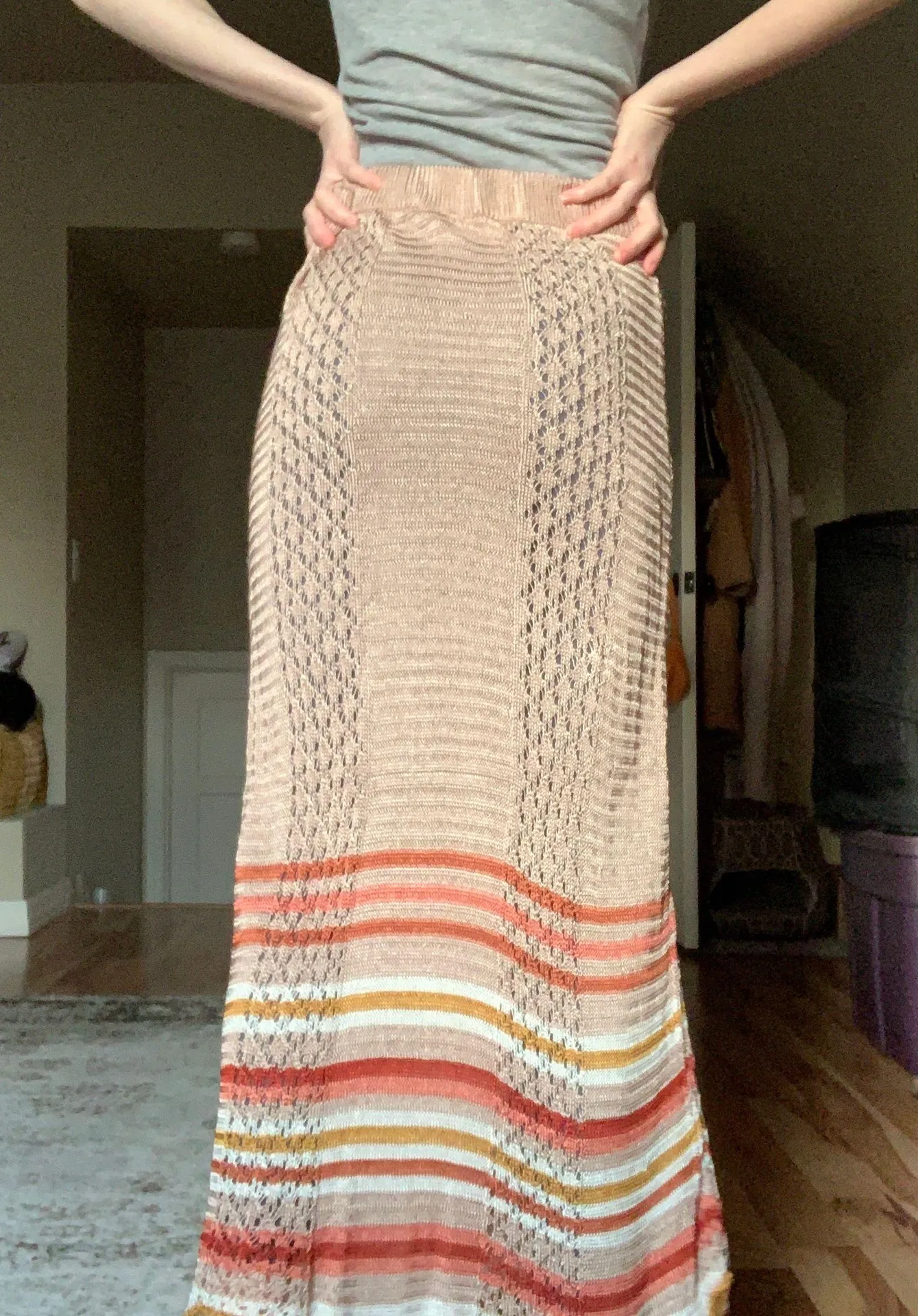 Mesh Knit Skirt - Image 4