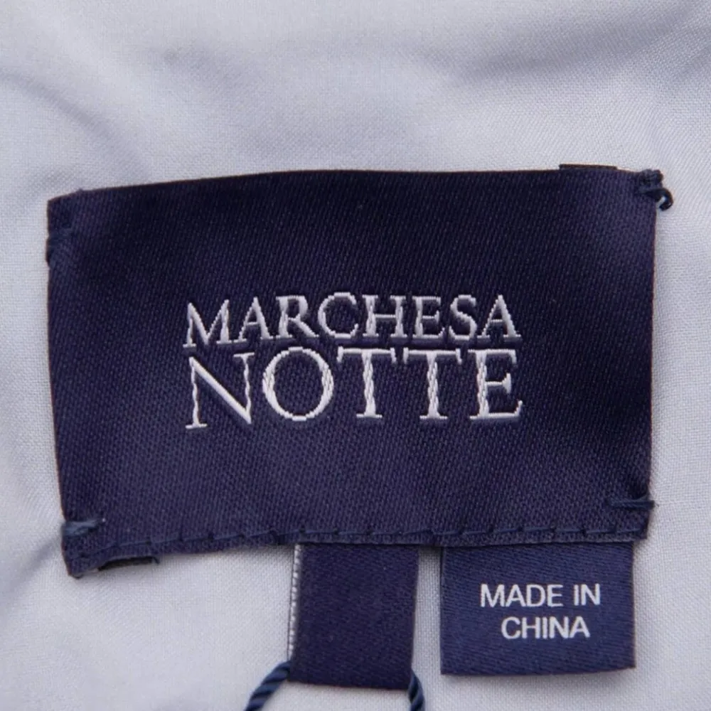 Marchesa Notte Gown Prom Wedding Tiered Peplum Tulle Size 10 - Image 6