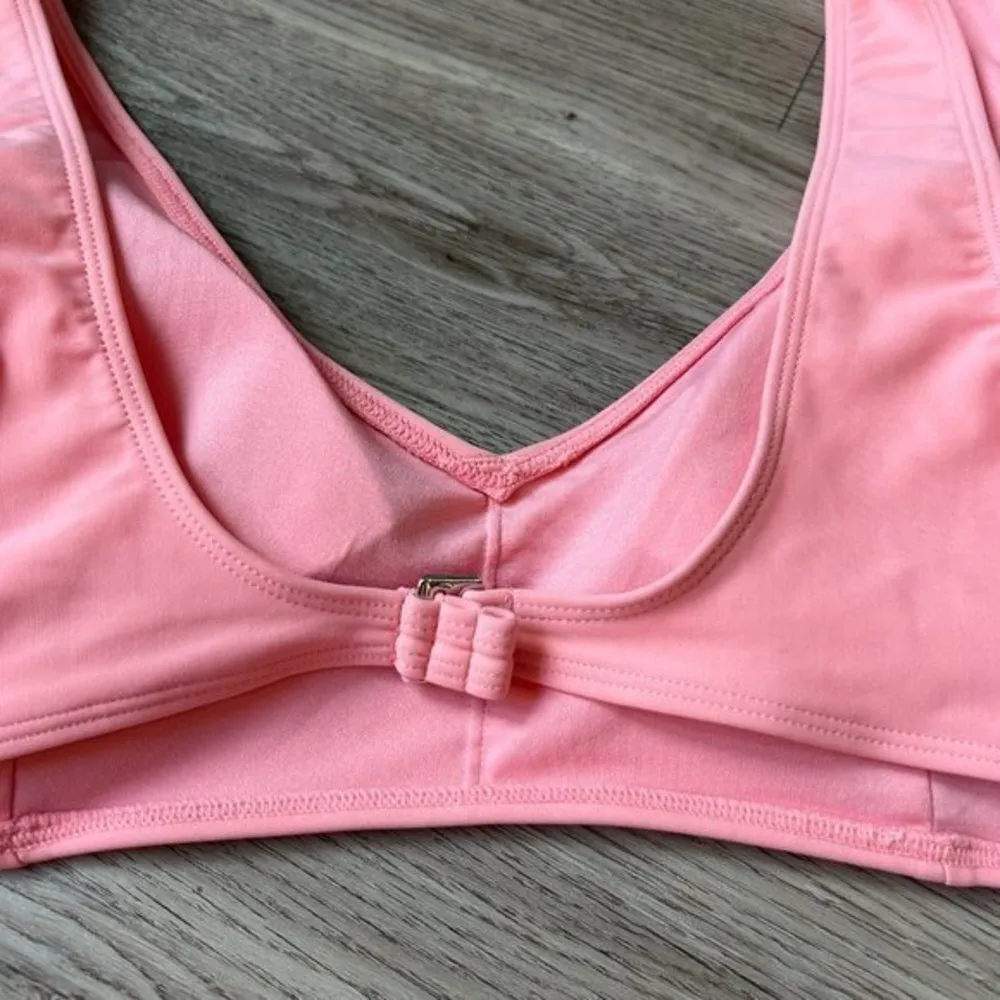 Forever 21 Light Pink V-Neck High Waist Bikini Set Size L/XL NWT - Image 8