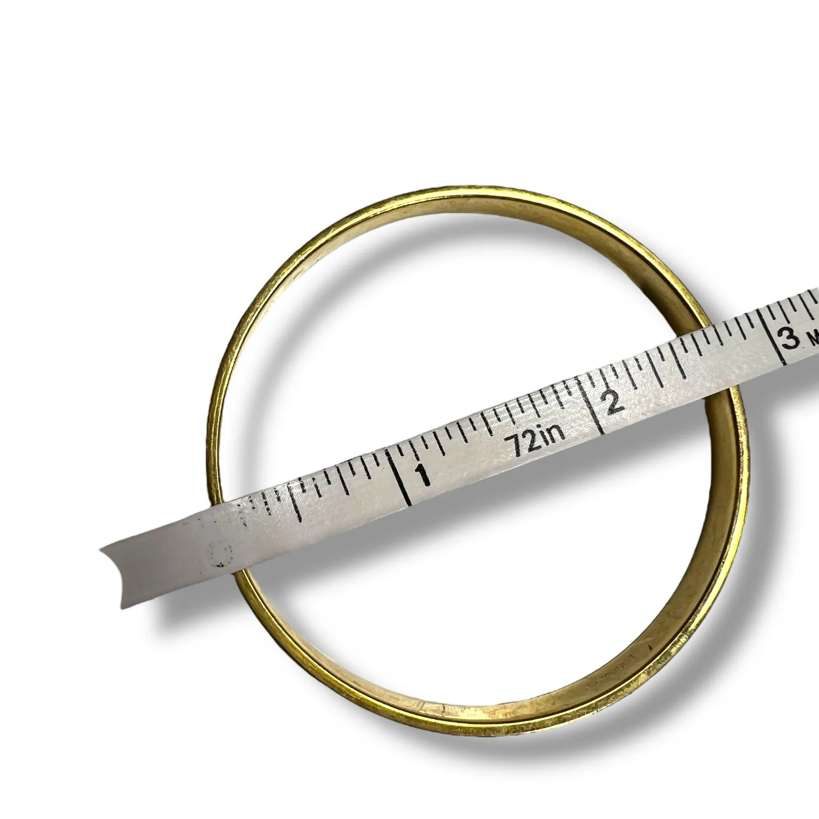 Vintage Monet Womens Bangle Bracelet Slip On Blue Gold Fashion Jewelry - Image 6