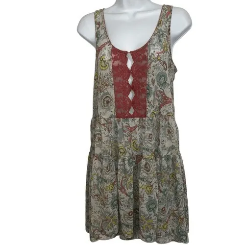 ANTHROPOLOGIE‎ FLEUR WOOD Carina Paisley Chemise Dress/Tunic EUC Size Small - Image 2