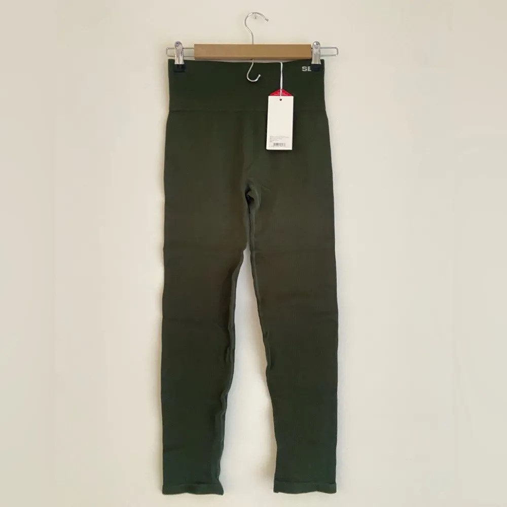 SEFI Move With Me Ribbed Leggings 7/8 Peridot Size M Green Size M - Image 4