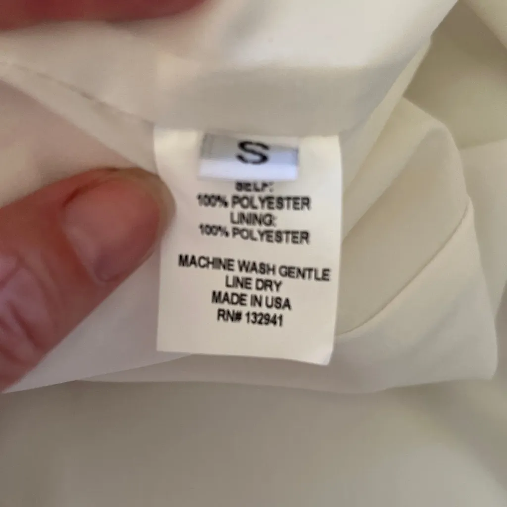 New without tags Amanda Uprichard Cream Floral Midi Dress Size Small - Image 7