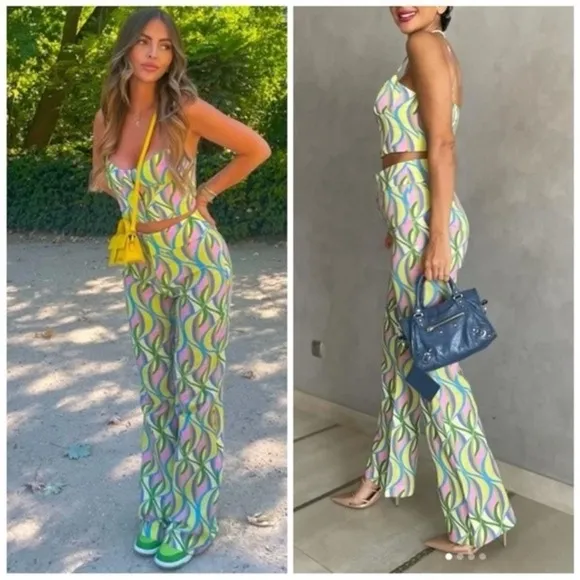 Zara Linen Blend Groovy Pants- Size XS - Image 2