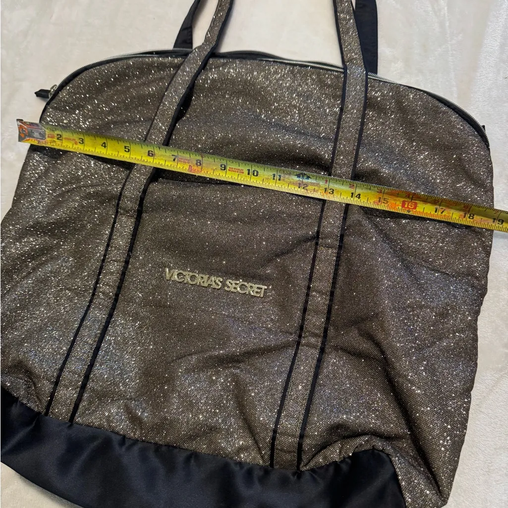 Victoria's Secret Black Sparkle Tote - Image 5