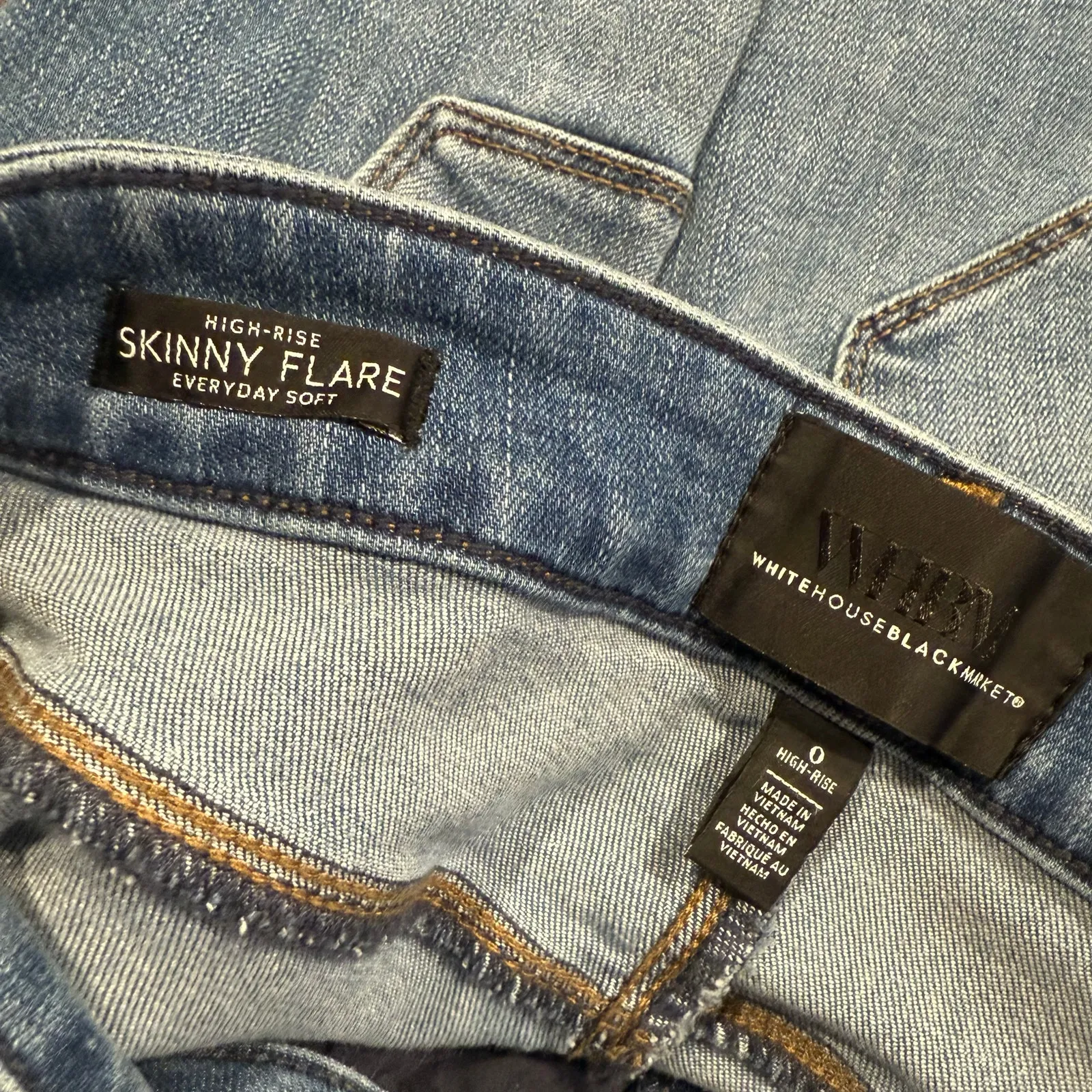 White House Black Market Women’s Skinny Flare Jeans Size 0 - Image 3