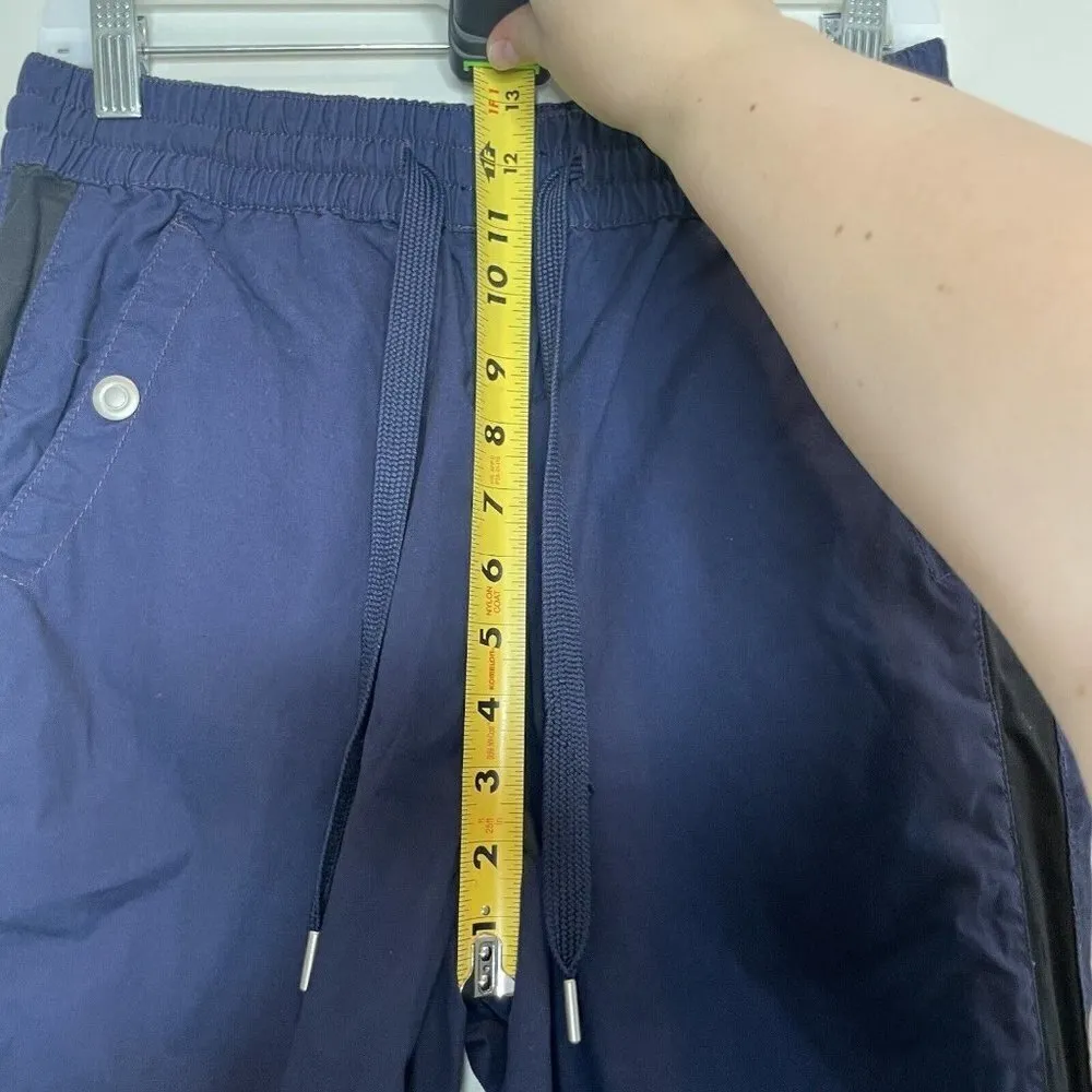NWT Maeve Anthropologie Tenley Twill Track Pant Joggers Navy Size Small - Image 11