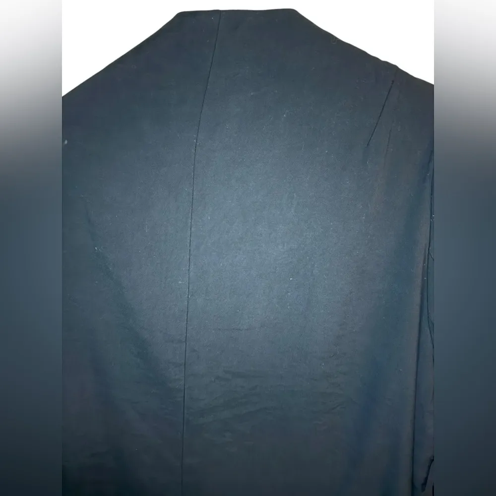 H&M Open Front Draped Coat Size XXL Black - Image 5