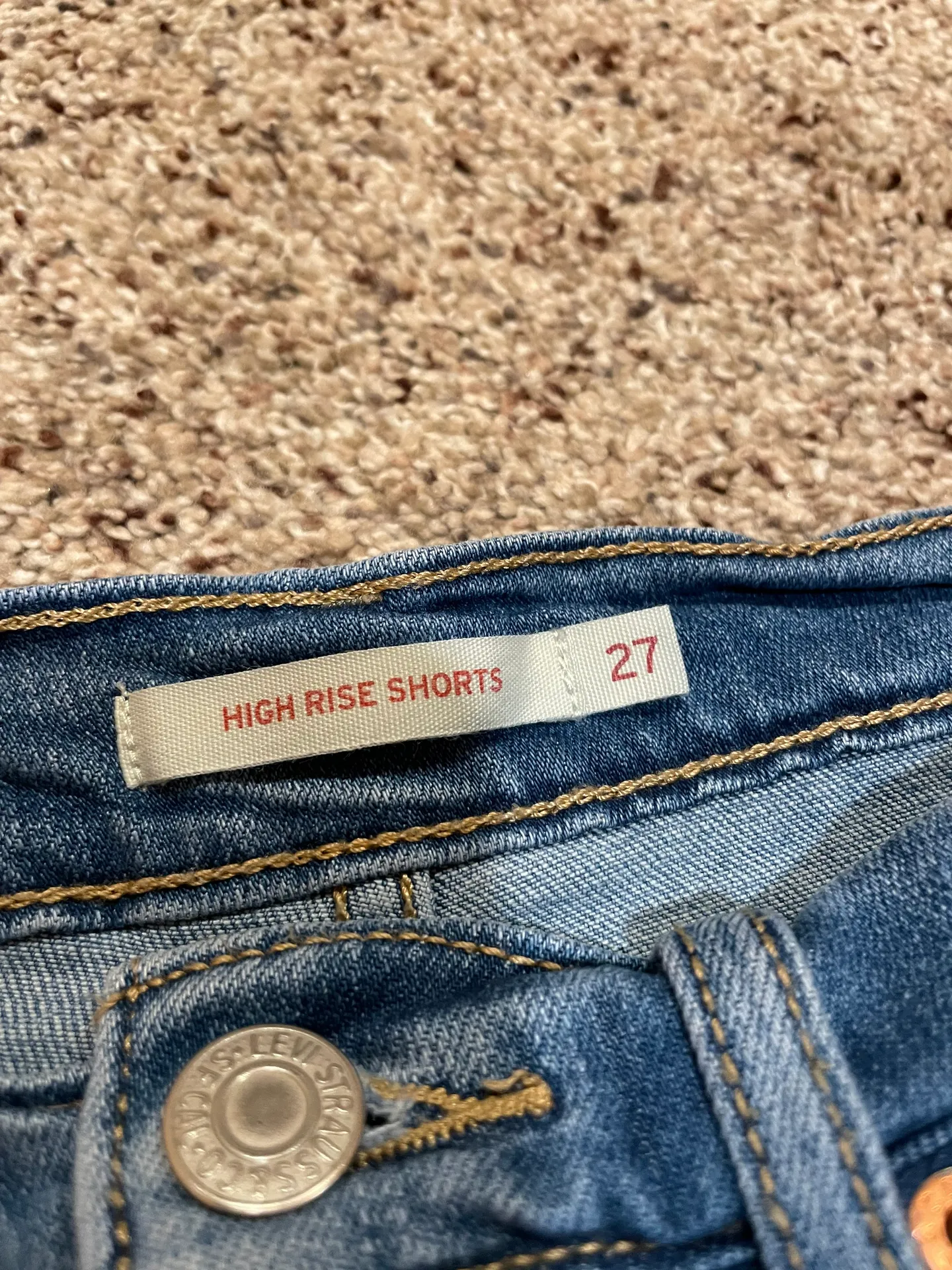 High-Waisted Denim Shorts - Image 3