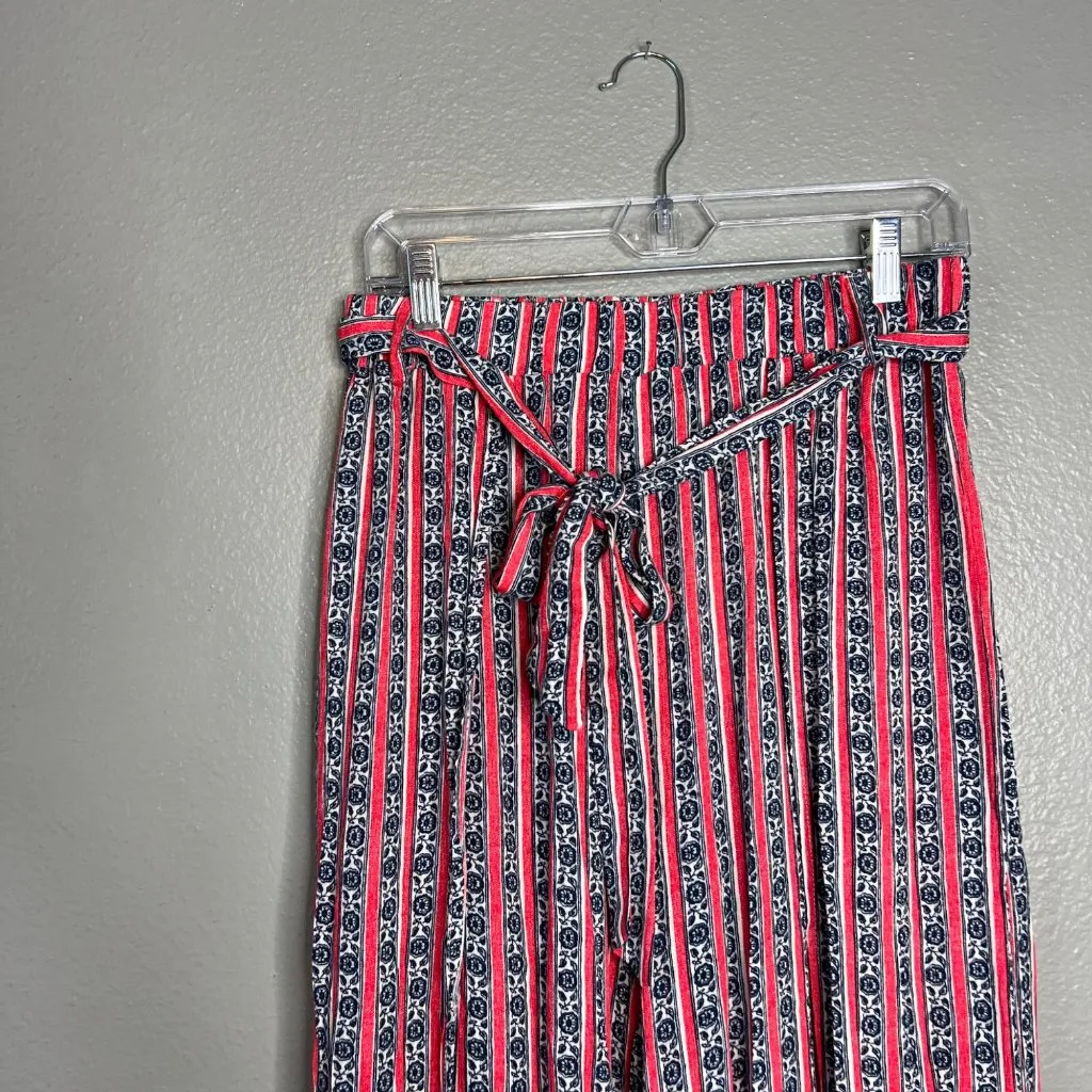 Olivaceous Flowy Wide Leg‎ Pants Size L Belted Lightweight Comfortable NWT - Image 3