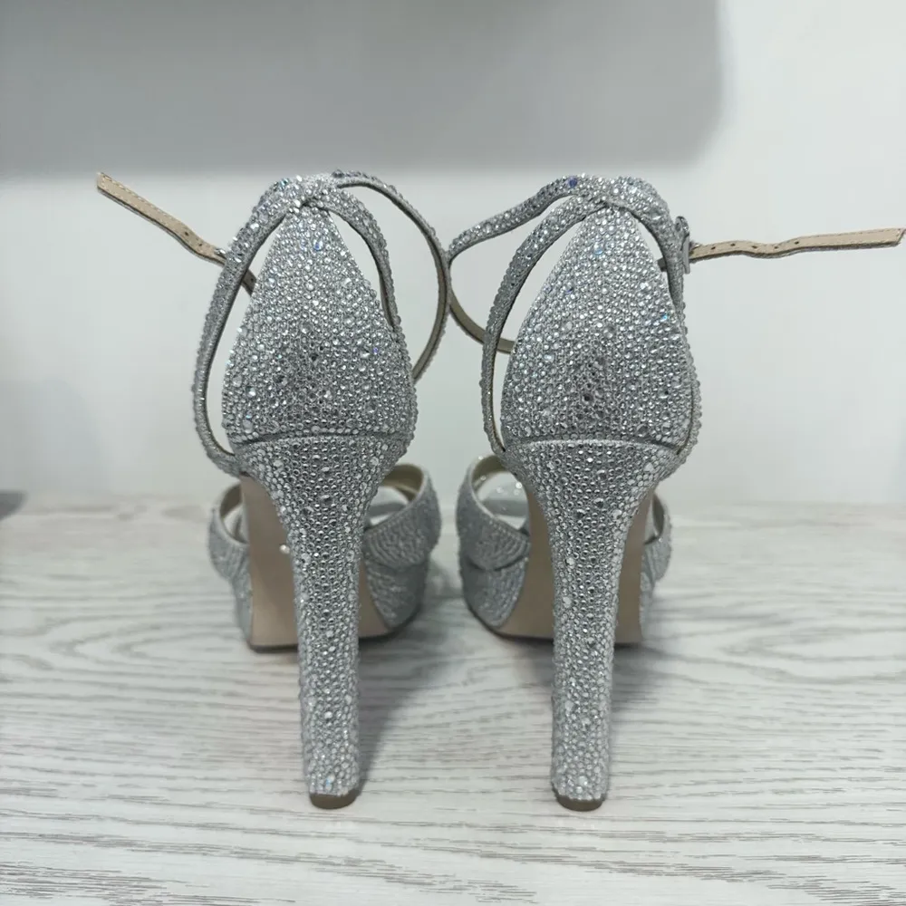 Badgley Mischka Fizzy Ankle Strap Platform Sandal (Women) 9.5 - Image 9