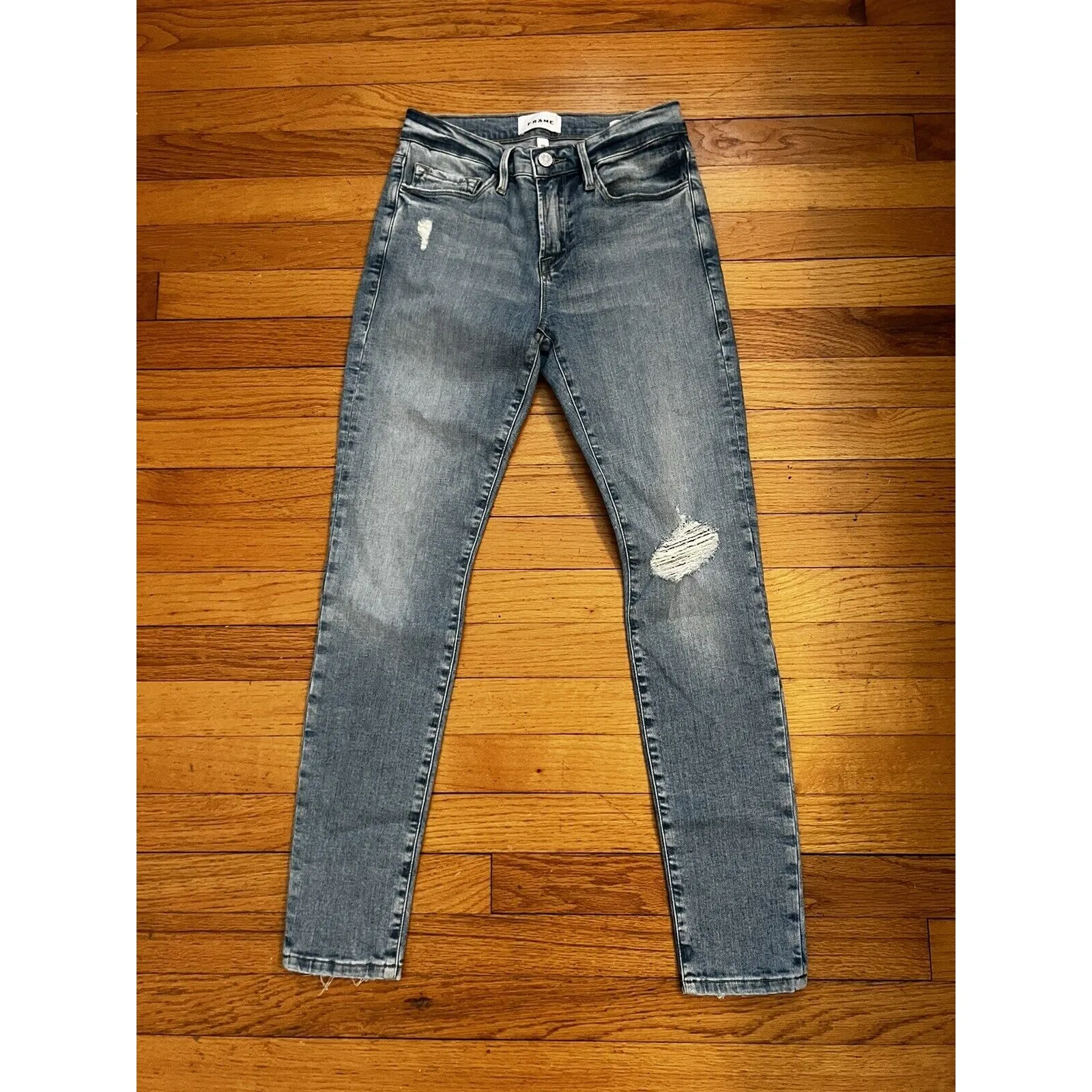 NWT Frame Denim Le Skinny de Jeanne Jeans Light Wash Sz 26 - Image 3