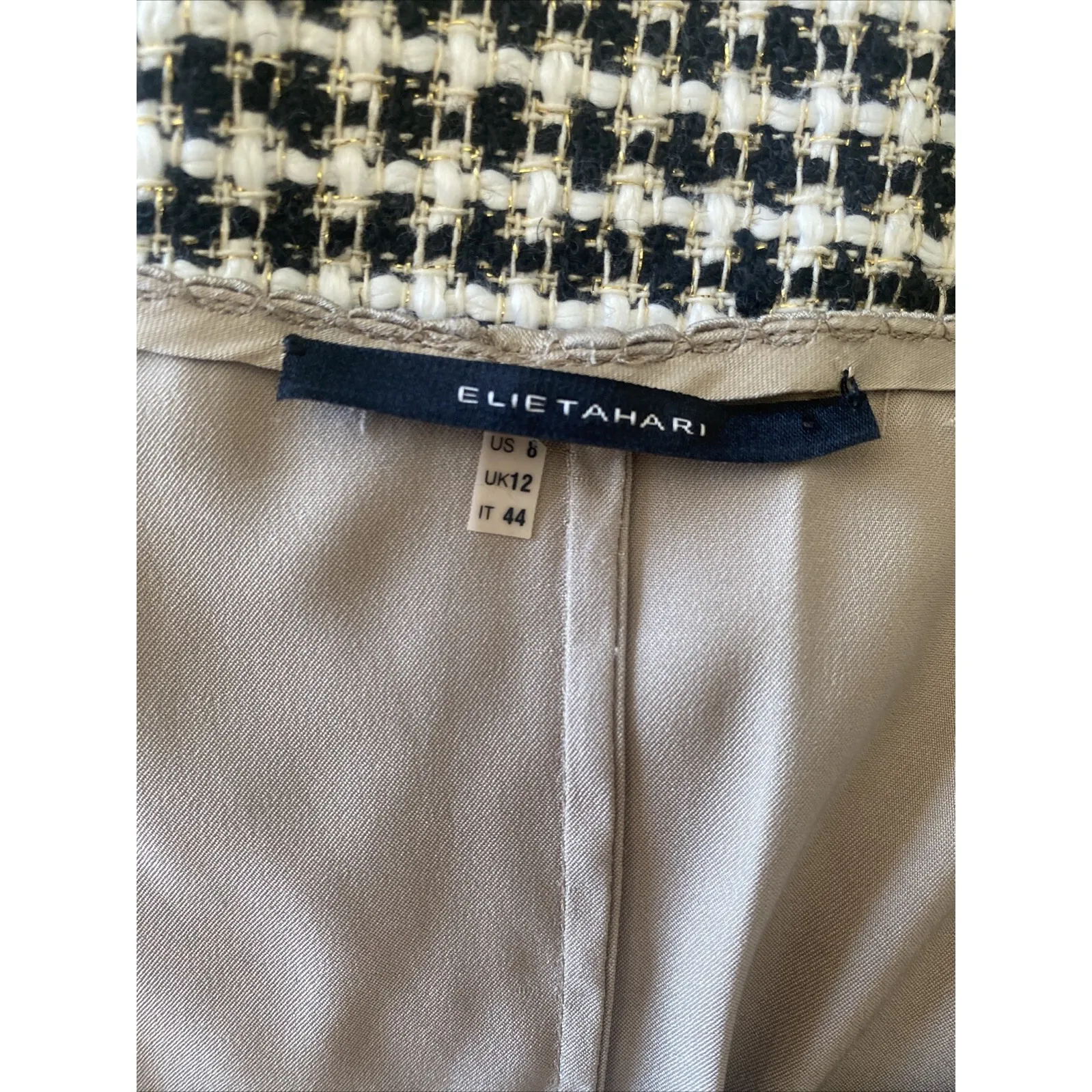 Elie Tahari Women's 8 Champagne Chemise Slip Dress Chemise Spaghetti Strap Mini - Image 6