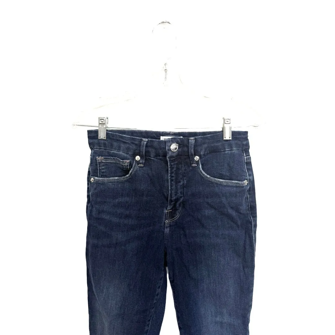 Good American Good Legs Crop Skinny Jeans Medium Wash Size 6 / 28 Minimal - Image 2