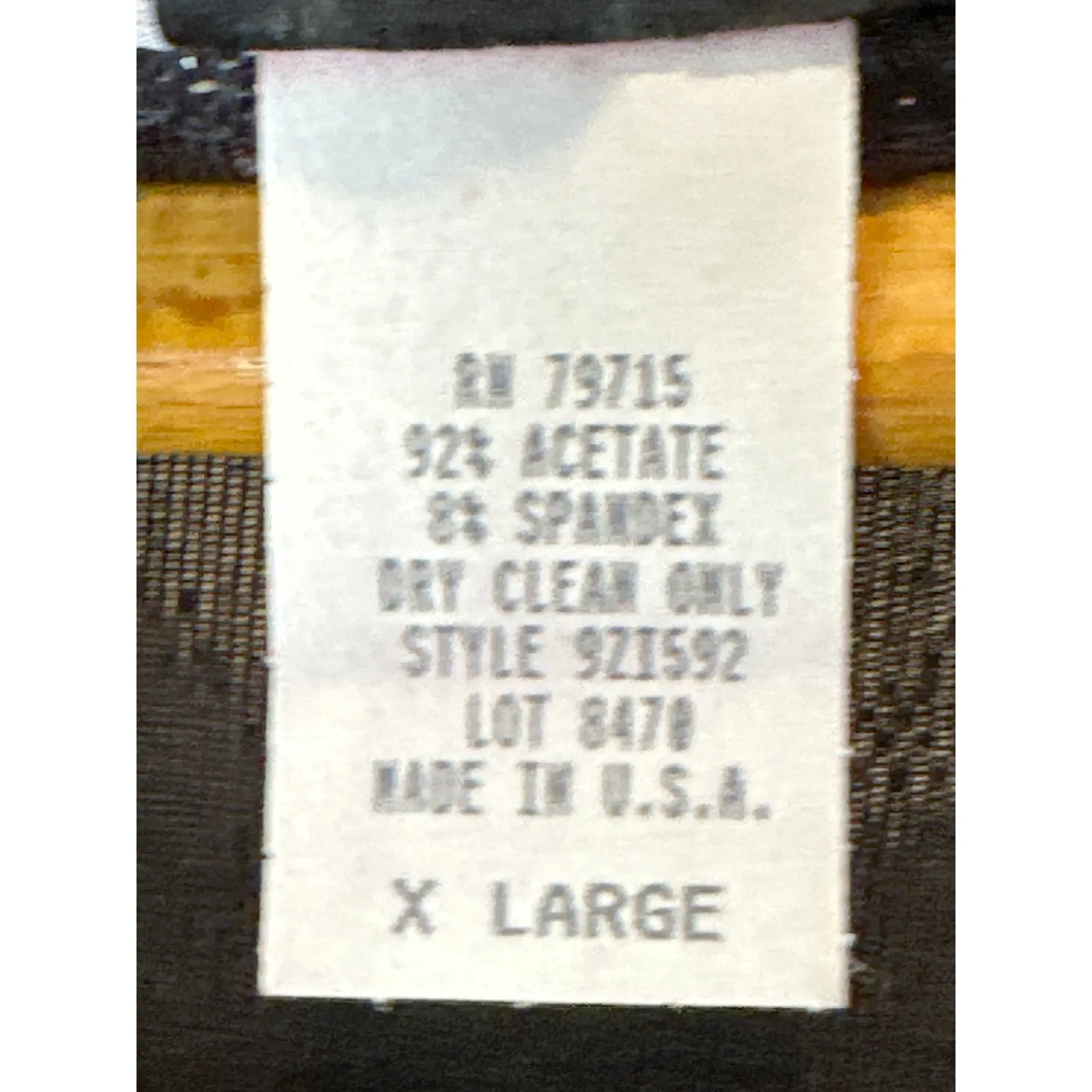 Vintage Justin B. Jones Black Silver Sparkle Blouse Top XL Metallic Evening - Image 4